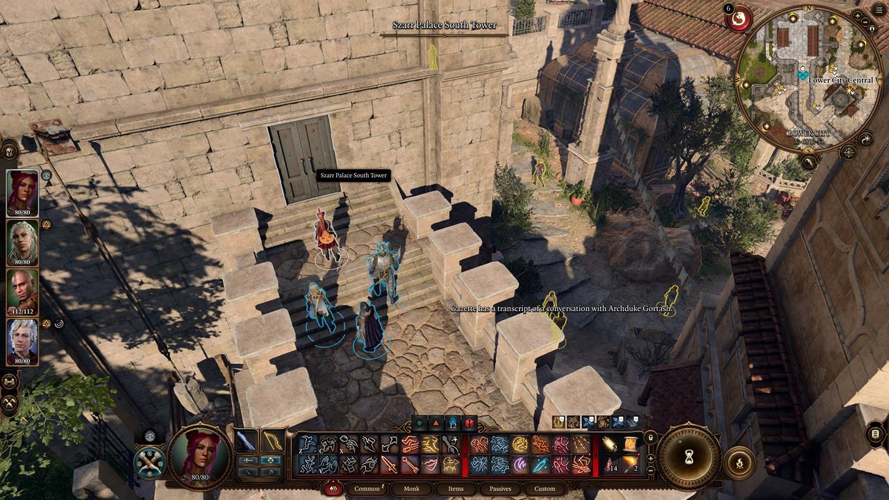 The entrance to Cazador's lair is near the Lower City waypoint.